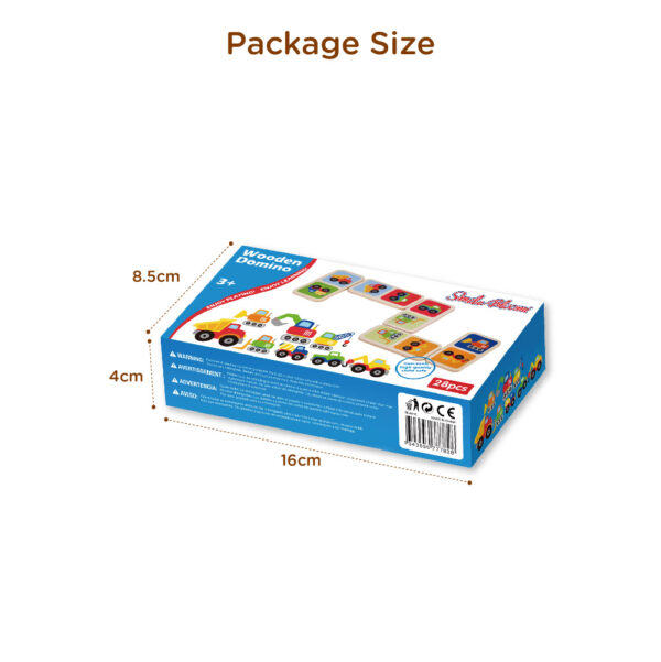 Wood 28pcs Vehicle Design Domino Educational Wooden Learning Toys - Image 4