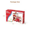 Best Selling Children Wooden Fire Station Building Toy City Fire Man Pretending Toy