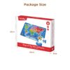 Geography knowledge kids jigsaw toy wooden wood puzzle world map for kids