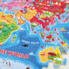 Geography knowledge kids jigsaw toy wooden wood puzzle world map for kids