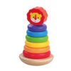 Wooden rainbow stacking toy Montessori classic education