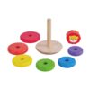 Wooden rainbow stacking toy Montessori classic education
