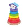 Wooden rainbow stacking toy Montessori classic education