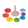 Wooden rainbow stacking toy Montessori classic education