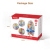 Pretend play toys Multifunction rocket activity cube wooden educational activity cube toys wooden winding bead toys