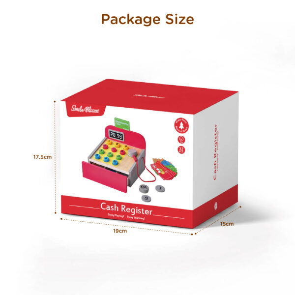 Top Selling Kids Wooden Pretend Play Set Educational Cash Register Wooden Toy - Image 5