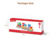 whole sale stacking building blocks training puzzle wooden toy train for children