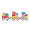 whole sale stacking building blocks training puzzle wooden toy train for children