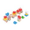 whole sale stacking building blocks training puzzle wooden toy train for children