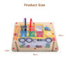 Eco Recycling Customizable Magnetic Children's Montessori Educational Wooden Toy Bead Maze Labyrinth Board Game