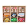 New Design Play Wooden Educational Traffic Sign Small Montessori Transportation Wooden Car Toy