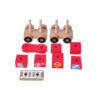 Hot Sell Wooden Kid's Car Wood Blocks Toy with Wheels for kids
