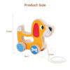 Montessori Wooden Animal Toys Dog Shape Pull Along Toys