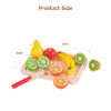 14 Pcs Wooden Role Play Kitchen Food Pretend Cutting Food Fruit Set Toys Wood