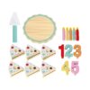 Wholesales Wooden Pretend Play Cutting Light Music Kitchen Cake Toys For Children