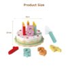 Wholesales Wooden Pretend Play Cutting Light Music Kitchen Cake Toys For Children