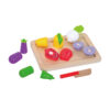Kids Kitchen Toys Children Wooden Cutting Board And Food Toy Set Food Role Play Pretend Play with Wood Tray Educational