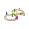 OEM kids natural high quality educational wooden railway toy train set