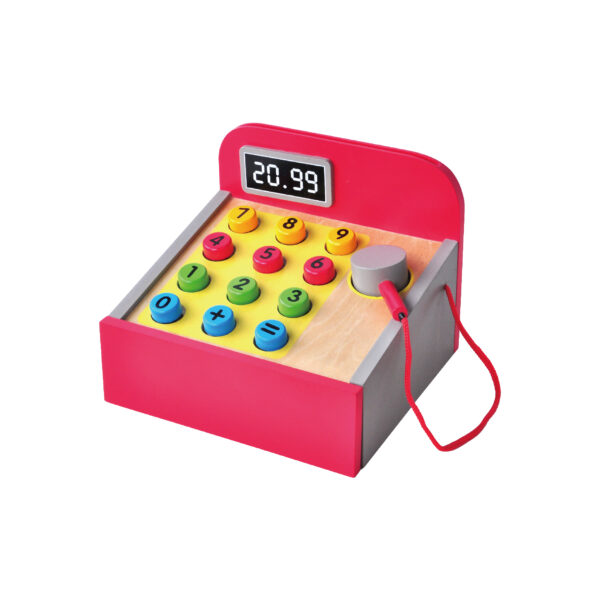 Top Selling Kids Wooden Pretend Play Set Educational Cash Register Wooden Toy
