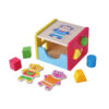 Intelligent Educational 2 In 1 Wooden Block Cubes And Jigsaw Puzzle Changing Box