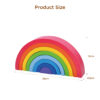 8 pcs kids wooden natural building blocks montessori educational learning stacker wooden rainbow toys