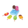7pcs pretend play kids wood child toys set wooden toys ice cream