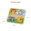 Intelligence children educational cute carton animal wooden puzzle toy giant peg puzzle