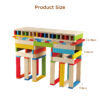 200PCS Colorful Early Educational Kids Toys  Wooden Stacking Building blocks With Two Balls