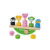Educational toys creative cartoon balance game wooden animal balance block game for kids