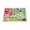 Early Education Colorful 3D Puzzle Farm Scene Learning Wooden Peg Puzzles