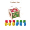 Hot Selling Wooden Montessori Educational Toy Jouets En Bois Baby Shape Sorter Box Toys for Kids