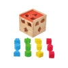 Educational Activity Wood Sorting Cube Game Shape Sorter Toy Block Box