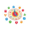 ASTM children multifunctional kids early teaching montessori wooden clock toys