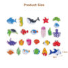 Magnet Pasted Paper Montessori Wood Magnetic Fishing 3D puzzle Marine Fi