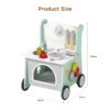 whole sale wooden realistic real use baby kitchen set toy for kids big size baby
