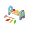 New Arrival Baby Wooden Rocket Shape Hammer Toy For Kids