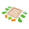 Wooden 3D Animal Shape Frog Puzzles Educational Montessori Game Toys