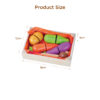 High quality educational wooden vegetables fruit cutting toy wood pretend play kitchen set toy for kids