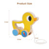 Montessori Toys Animal Duck Shape wooden Pull Along Toy