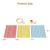 Colorful smooth montessori children table balance wooden stick game toys