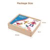 Whole Sale Pattern Coogam Wood Magnet Block Jigsaw Toy Wooden Blocks Puzzle