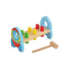 New Arrival Baby Wooden Rocket Shape Hammer Toy For Kids
