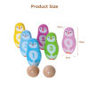 Popular New Arrival Animal Penguin Wooden Toys Bowling Game Set
