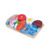 New kids pretend play wooden kitchen food toys with fruit and vegetables