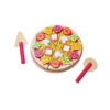 Pretend play mini cutting wood toys pizza cutter oven wooden pizza toy for toddler