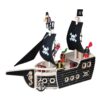 Hot selling wooden unisex early learning plywood models sun pirate ship toy for kids
