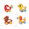 Montessori Toys Animal Bird Shape wooden Pull Along Toy