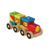 Educational montessori train game personalisable kids baby toys railway pull wooden train for children