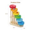 Educational toys popular trend Early learning juniper pine wood ball wooden game