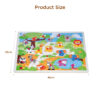 Large Size Wooden Animal Zoo Peg Puzzle In Toys